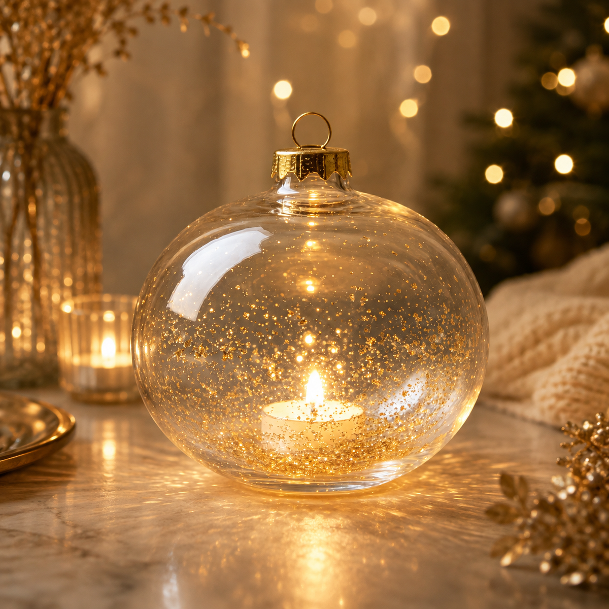 Glass Ball Hanging Ambience Lantern