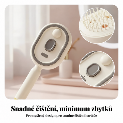 BILLHOL® ✨ Elektrický rozprašovací kartáč na vlasy 5 v 1 – Hladké, lesklé vlasy bez krepatění | Rozčesává, masíruje a osvěžuje