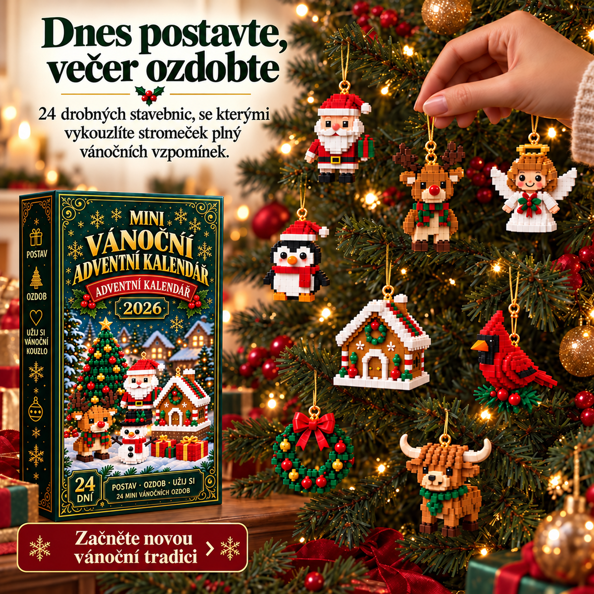 BILLHOL® 🎄Adventní kalendář – 24 kouzelných vánočních překvapení | Limitovaná edice 2026