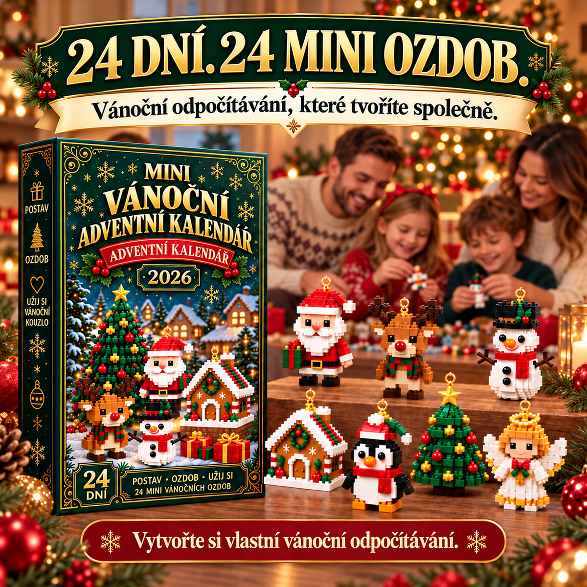 BILLHOL® 🎄Adventní kalendář – 24 kouzelných vánočních překvapení | Limitovaná edice 2026