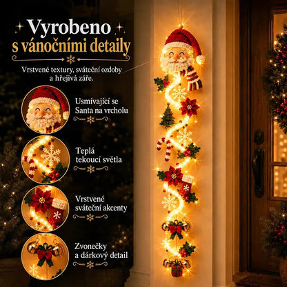BILLHOL® 🎉Zářivá vánoční kaskáda – Luxusní LED dekorace s hřejivým světlem | 6 kouzelných vánočních motivů