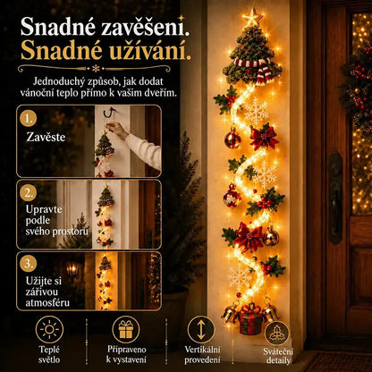 BILLHOL® 🎉Zářivá vánoční kaskáda – Luxusní LED dekorace s hřejivým světlem | 6 kouzelných vánočních motivů