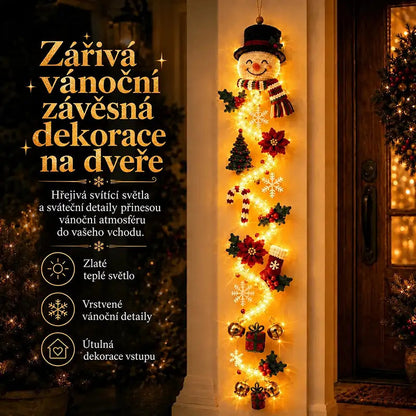 BILLHOL® 🎉Zářivá vánoční kaskáda – Luxusní LED dekorace s hřejivým světlem | 6 kouzelných vánočních motivů