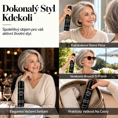 ⏳🔥 ČASOVĚ OMEZENÁ SLEVA 70 %! ⏰ Creawel® RootLift AirVolume Stylingový Sprej S Broskvovou Vůní – Okamžitý Objem Od Kořínků, Plnější Vzhled Vlasů A Pružná Fixace Po Celý Den