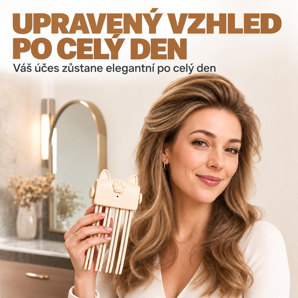 🎉 Více než 50 000 prodaných kusů | BILLHOL® 🙆‍♀️ Prémiová bezdrátová spona pro objem vlasů – přirozené nadzvednutí od kořínků a viditelně bohatší účes