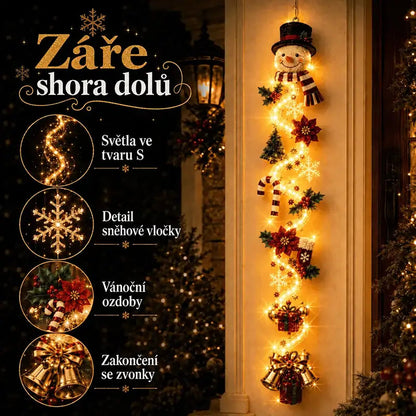 BILLHOL® 🎉Zářivá vánoční kaskáda – Luxusní LED dekorace s hřejivým světlem | 6 kouzelných vánočních motivů