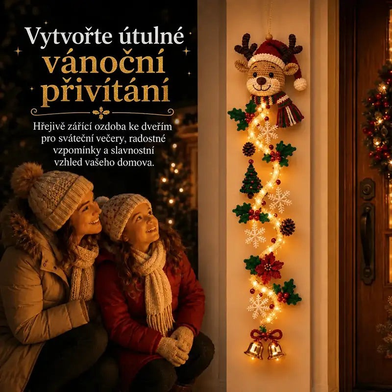 BILLHOL® 🎉Zářivá vánoční kaskáda – Luxusní LED dekorace s hřejivým světlem | 6 kouzelných vánočních motivů