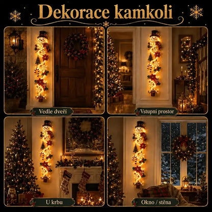 BILLHOL® 🎉Zářivá vánoční kaskáda – Luxusní LED dekorace s hřejivým světlem | 6 kouzelných vánočních motivů